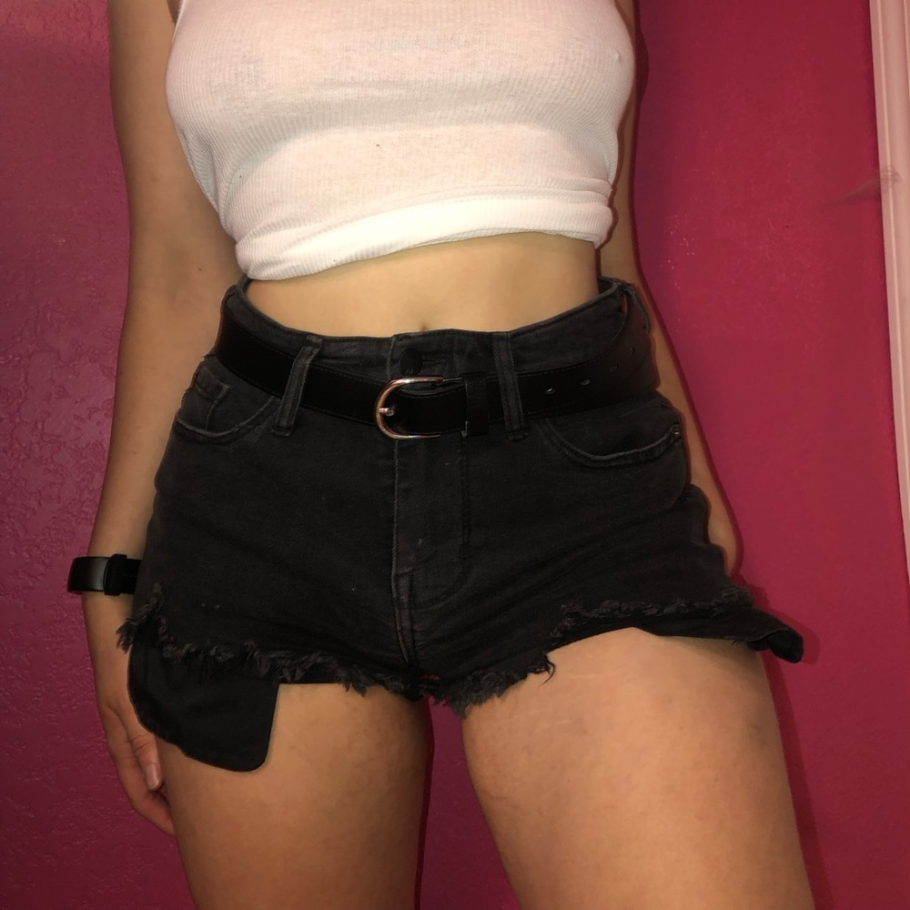 Black super cute cut off shorts
